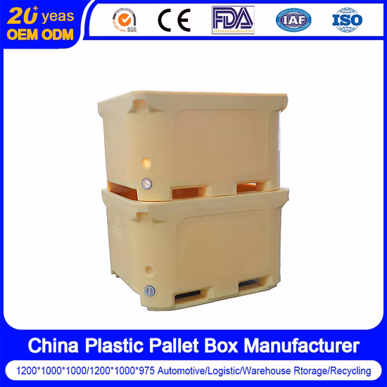 Heavy Duty Large Stackable Reusable Recyclable Industrial Car Parts Collapsible Custom Plastic Pallet Foldable Large PP Sleeve Honeycomb Coaming Box with Lock