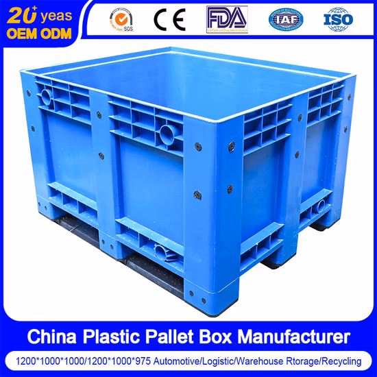 Сверхмощный большой штабелируемый многоразовый перерабатываемый промышленный автозапчасти Складной изготовленный на заказ пластиковый поддон Складная большая сотовая коробка с рукавом из полипропилена с замком
